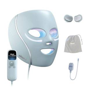 lot 13399 image: Shark - CryoGlow Under- Eye Cooling  LED Anti-Aging and Skin Clearing Face Mask - Blue Frost- Retail$350