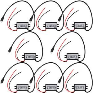 lot 14170 image: Weewooday Waterproof 12v to 5v Converter DC-DC Buck Module Micro USB Power Adapter Car Power Converter Regulator Compatible with Vehicle Car Truck Volt(3 Pieces)