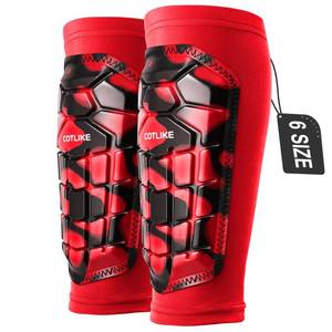 lot 14179 image: Soccer Shin Guards Kids Youth, Ski Shin Guard Sleeves for Boys Girls Adults Men Women, Protective Soccer Equipment for 2-18 Years Old Boys Girls, High Impact Resistant Breathable Comfortable(Red,XS)