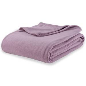 lot 14254 image: Berkshire Blanket Microfleece Throw Size Bed Throw Blanket Lavender Purple, Lightweight Soft Breathable Plush Micro Fleece Throw Blanket for Travel, Bed and Couch, 50x60 Inches