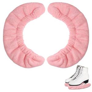 lot 14262 image: Coolrunner Ice Skate Blade Covers, Sports Blade Cover Skate Blade Protector for Hockey Skates, Figure Skates and Ice Skates, Black (Pink, Medium)