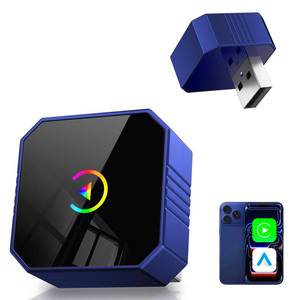 lot 14269 image: 2026 Upgraded Mini Wireless CarPlay Adapter for Apple CarPlay and Android Auto, Plug and Play, Fast and Auto Connect, No Latency 2 in 1 Car Play Wireless Adapter for iPhone iOS 10 and Android 11