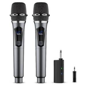 lot 14274 image: Wireless Microphone,Professional Dual Handheld Cordless Dynamic Mic System with Rechargeable Receiver,Karaoke Microphone Set for Singing, Karaoke, Wedding, DJ, Party, Speech,Church,Class Use,PA System