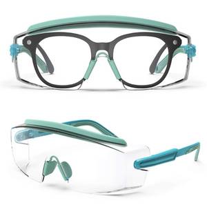 lot 14277 image: Mint Road Anti Fog Safety Glasses - Adjustable Frame and Legs, Anti-Scratch, Clear Lab Glasses - Fashion Safety Goggles For Men and Women (1 Pair)
