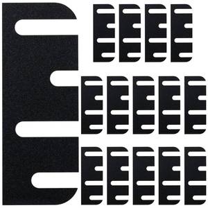 lot 14300 image: 14 Pack Door Hinge Shims, 4 Inch Door Hinge Spacer Kit, Precut Polycarbonate (PC) Hinge Shims with DIY Trimmable for Door Alignment and Repair, Filling Gaps,Staggered Pattern, 1.2mm  0.05inThickness