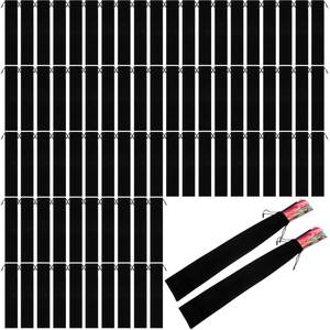 lot 14328 image: Windyun 80 Pcs Large Fan Bags Folding Pouch Sleeves Velvet Drawstrings Bags Holder Gift Wrap Protector for Line Dancing Clack Rave Festival Wedding Travel Party, Fan Not Included (14.57 x 2.76 Inch)