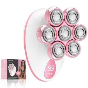 lot 14331 image: Electric Razors for Women, 7D Rotary Shaver for Legs Bikini Rechargeable, WetDry Hair Removal Kit for Whole Body, Cordless Lady Trimmer Groomer, Wider Shaving Surface, Peach