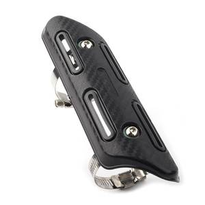 lot 14340 image: Zhisheng Motorcycle Exhaust Muffler Pipe Heat Shield Cover Heel Guard Protector ATV Go Karts Quads Universal for Suzuki, for HONDA, for Kawasaki, Husaberg, Sherco 4-Stroke Bikes ATVs, Black