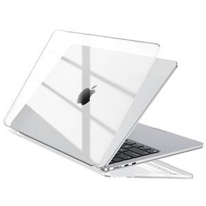 lot 14348 image: EooCoo Case Compatible with MacBook Air 13 inch M5 2026-2022 M4 M3 M2 A3449 A3240 A3113 A2681, Crystal Hard Shell Scratch Resistant Protective Cover Compatible for MacBook Air 13.6 inch Case, Clear