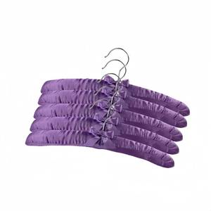 lot 14350 image: Padded Hangers for Women Clothing Satin Hangers Padded Hanger for Sweaters Non Slip Padded Clothes Hanger