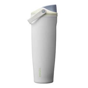 lot 14365 image: Owala FreeSip Sway Insulated Stainless Steel Water Bottle with Two-Way Spout, Built-In Straw and Bucket Handle, Made for Travel, School, and Sports, 40oz, BPA Free, Leak Proof, Iced Breeze (Lid Does Not Close)