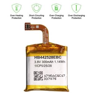 lot 14378 image: WUHAO Replacement Battery for Huawei Smart Watch 1st GenWatch Gen 1, HB442528EBC Battery with Set of Screws and Tool Repair Kit