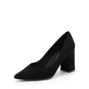 lot 15388 image: DREAM PAIRS Women�s High Chunky Closed Toe Block Heels Pointed Toe Wedding Party Elegant Slip On Pumps Shoes,Size 8,Black,SDPU2229W