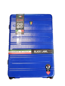 lot 15398 image: TUCCI Italian Blue Hardshell Spinner Suitcase missing wheels