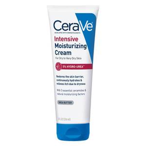 lot 16084 image: CeraVe Intensive Moisturizing Cream, Body Moisturizer With Shea Butter, 72H Hydration  Skin Barrier Repair, Fragrance-Free Body Lotion For Extremely Dry Skin, 8oz
