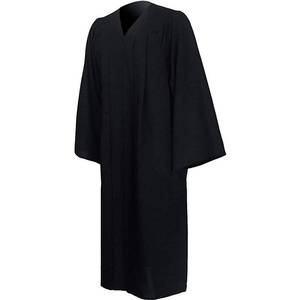lot 16085 image: GraduatePro Matte Graduation Gown, Unisex Choir Robe for Church, Halloween Judge Costume for Adults Black 54