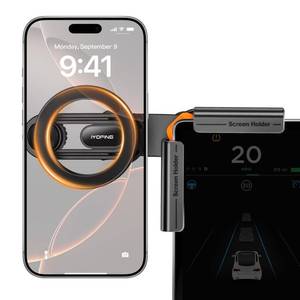 lot 16095 image: IYOFINE M2026 Tesla Model Y Phone Mount, for MagSafe Magnetic Car Mount for Tesla Model Y Juniper 2026 and Model 3 Highland Accessories, Dashboard Screen Holder Compatible with iPhone Pro Max Android