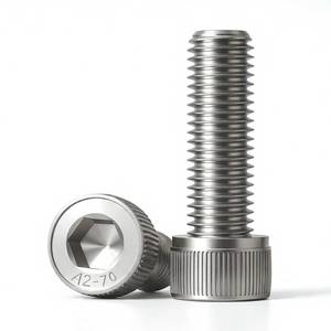 lot 16098 image: M4 x 20mm (50 Pack) Socket Head Cap Screws, 304 Stainless Steel Bolts with Hex Spanner, Allen Socket Drive, Full Thread, Bright Finish