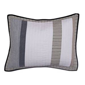 lot 16112 image: Nautica - Sham, Cotton Reversible Bedding with Envelope Closure, Pre-Washed for Added Softness, Stylish Bedding Set (Tideway Tan, 20in x 26in)