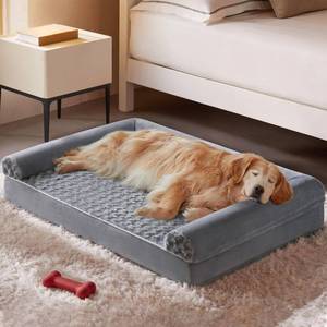 lot 19283 image: BFPETHOME Dog Beds for Large Dogs, Orthopedic Dog Bed for Medium Large Dogs,Big Waterproof Couch Dog Pet Bed with Removable Washable Cover