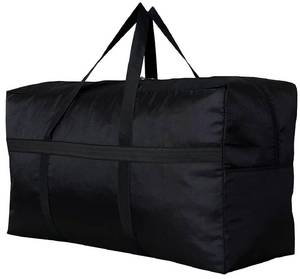 lot 20031 image: YiKitHom Extra Large Storage Duffle Bag for Travel, Black Oversized Giant Big Traveling Duffle Bag