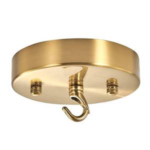 lot 20061 image: haultop Upgraded Version 4.72 Inch Light Canopy Kit, Iron Ceiling Canopy Kit for Pendant Light, Chandelier Hook, Vintage Chandelier Canopy, Ceiling Hooks, Glod