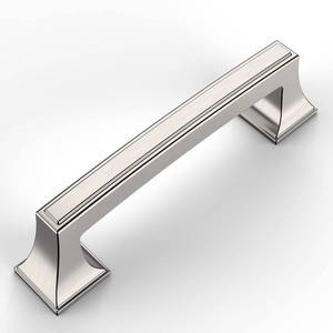 lot 20067 image: Amerdeco 10 Pack Brushed Satin Nickel Cabinet Pulls 3-34 Inch(96mm) Hole Center Cabinet Hardware Kitchen Cabinet Handles for Bathroom Drawer Pulls Dresser Pulls ZH0010