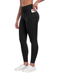 lot 20082 image: CHRLEISURE Leggings with Pockets for Women - Tummy Control High Waisted Soft Workout Yoga PantsBlack,L