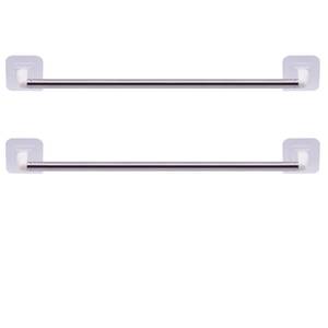 lot 20093 image: YYST Type C 16in - 39in Self Adhesive No Drilling French Door Curtain Rod Petite cafe Cupboard Bar Sash Rod for Closet, Wardrobe, Bookshelf, Small Window (2)