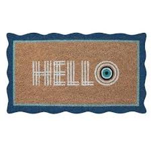 lot 5045 image: Rug with hello symbol