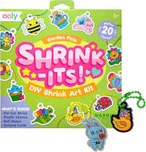 lot 6090 image: OOLY Garden Pals Shrink Art DIY Craft Kit
