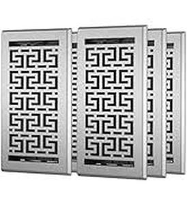 lot 9036 image: Decorative Air Vent Register with Greek Key Pattern