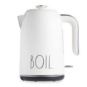lot 19273 image: Rae Dunn Electric Water Kettle BOIL (Cosmetic Damage)