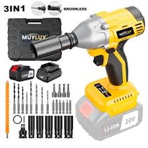 lot 19284 image: TOLUX Cordless Impact Wrench 20V with Case and Accessories