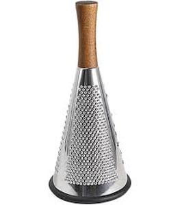 lot 20027 image: Stainless Steel Cheese Grater with Wood Handle