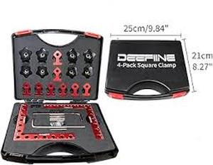 lot 20034 image: BESLINE 4 Pack Square Clamp Woodworking Tool Kit