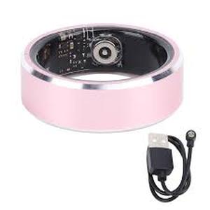 lot 20059 image: Smart Ring Wearable Device with USB Charging Cable Size 8