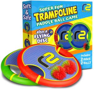 lot 9948 image: Kids Bouncy Paddles & Flying Disc Summer Gifts For Boys & Gift Ideas for Kids 2026 - Sports Gifts & Sports Games For Boys 8-12 Toss & Catch Games & Yard Toys Outdoor Games For Kids With Stringy Balls