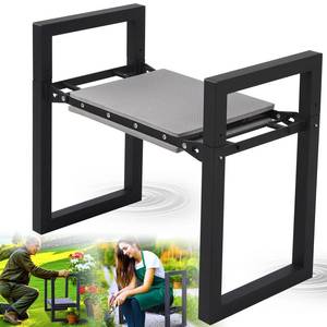 lot 9954 image: Garden Kneeler and Seat Heavy Duty - Anti-Tip Super Stable Multifunctional Gardening Stool Bench,Wide 12.7 Pads,Foldable Ergonomic Handles for Seniors Women Men Pain-Free Weeding,Planting Yard Work