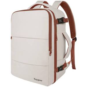 lot 17815 image: Taygeer Backpack for Women, College Backpack with Laptop Compartment & Shoe Pouch, 35l Travel Laptop Mochila Carry On Luggage, Airline Approved Personal Item Bag For Weekender Gym Hiking, Khaki White
