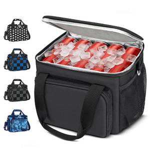 lot 18295 image: Coobiiya Insulated Lunch Box for Men & Women, Leakproof Lunch Bag Cooler Bag with 4 Pockets,Heavy Duty Lunch Bags Men Cooler Bags for Camping, Travel, Work Kayaking & Beach