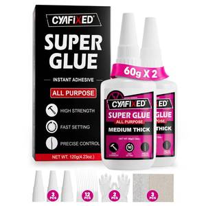 lot 18306 image: Super Glue Kit 4 oz All Purpose CA Glue with Anti-Clog Cap & Microtips for Woodworking, 3D Printing, Ceramic - Strong Fast Medium-Thick Cyanoacrylate Adhesive for Wood, Aquarium, Model, Glass, Craft