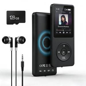 lot 18328 image: MP3 Player with Bluetooth 5.2 HiFi Sound, with Built-in SpeakerFM RadioVoice RecorderE-Book, Lossless Sound Multifunctional Mini Design Ideal for Sport Running (Earphones Included)