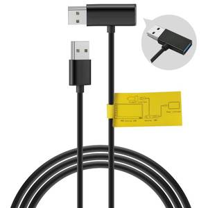 lot 18329 image: Flgocexs USB Splitter USB Power Data Adapter Y-Cable Black for Android Auto Wireless Carplay Adapter Cable carplay