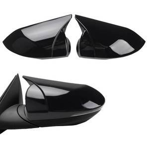 lot 18334 image: BOYUER for Hyundai Elantra 2021 2022 2023 2024 2025 2026 2PCS Car Side Rear View Mirror Guard Cover Caps Trims (Piano Black)