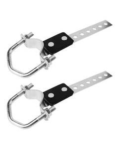 lot 18339 image: Zorqon 2Pcs Universal Exhaust Hanger, Adjustable Muffler Hanger, Swivel Heavy Duty Tail Pipe Hanger, Silver (1-12-2.363.81cm-6cm)