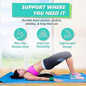 lot 1682 image: Elite Sportz Equipment Ab Mat � High Density Foam Sit Up Mats - Comfortable Workout Accessories for Upper and Lower Abs  Obliques and Back Support wBand