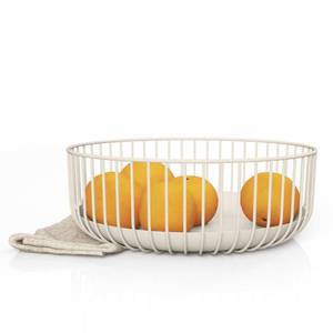 lot 1709 image: Libken Wire FruitBowls -Stylish Metal Wire FruitBasket for Kitchens -Decorative Fruit and Veg Storage Holder - Ideal Kitchen Accessories for Modern Decor -Warm Gray, 1 Unit, H4xL11xW11 IN-Heavy Weight