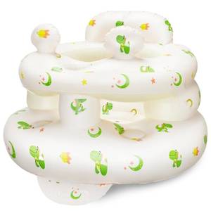 lot 2114 image: Inflatable Baby Seat for Babies 3-36 MonthsSqueaky Sound and Anti-Fall Design Inflatable Chair with Sound-Making Ears, Baby Seat for Sitting-Up Practice, Built-in Air Pump (Ear Bear)