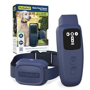 lot 2128 image: PetSafe Basic Dog Trainer with Remote Waterproof Training Collar 300 ft Range Tone, Vibration and 8 Levels of Static